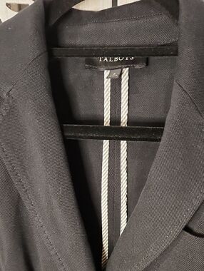 Talbots Black Men's Blazer - Tailored Notch Lapel